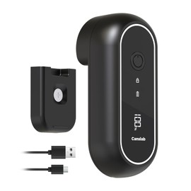 Canslab Turbo Rechargeable Can Opener - Professional Grade Blade, Auto-Stop, LED Battery Life Display, Wall-mountable, Side Cut Electric Can Opener for Smooth Edge, Hands-free Operation,USB-C Charging