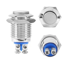 Small Momentary Switch 12 V Waterproof Metal 12 mm Start Button Momentary Switch Electric Switch