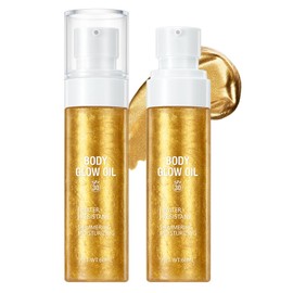 Shimmer Body Oil,Moisturizing Light Shimmer Glow Illuminator,SPF 30