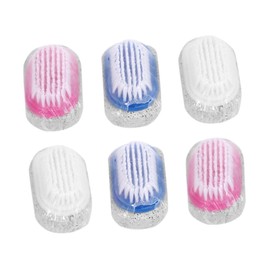 Beavorty 6pcs Double-Sided Pumice Stone Foot Brush Set for Callus Removal Gentle Foot Care Tool for Dry Cracked for Home Pedicure Random Color