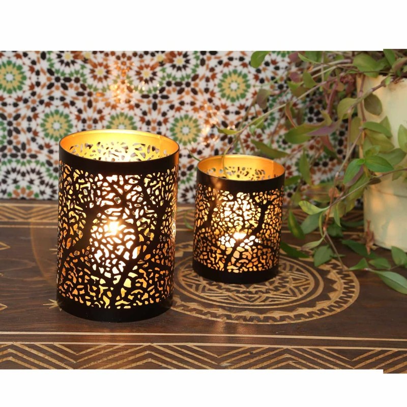 Casa Moro Oriental Ancona Tea Light Holder Set of 2