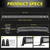 54 Inch Curved LED Light Bar, AKD Part 396W Quad