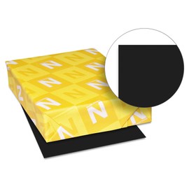 Neenah Paper 22321 Color Paper, 24Lb, 8 1/2 X 11, Eclipse Black, 500 Sheets