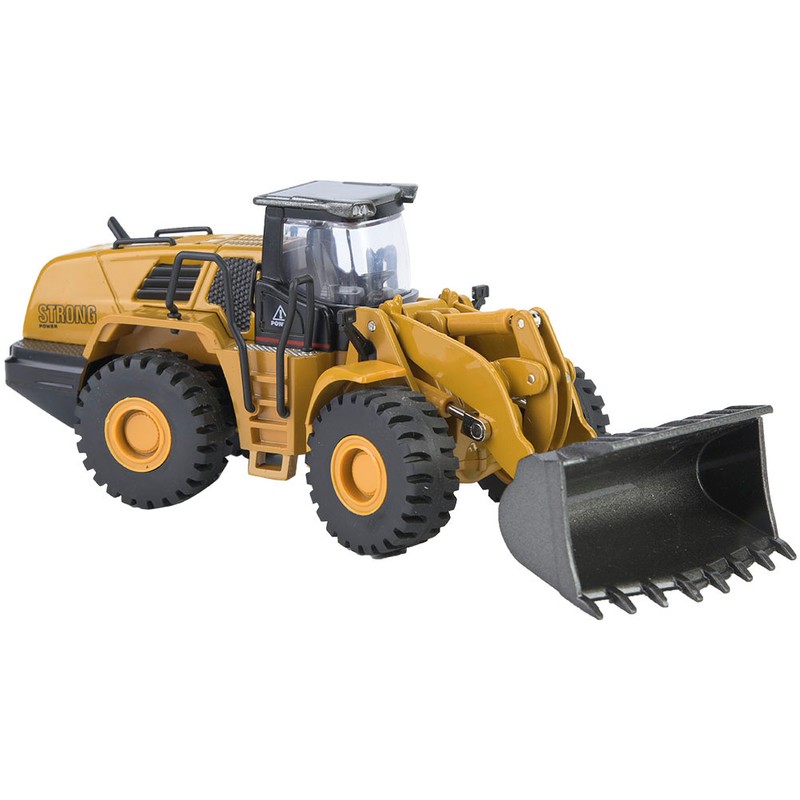 1:50 Alloy Wheel Loader Model Engineering Construction High Simulation Car