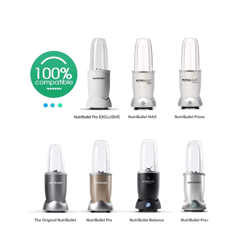 Blender Cups 24oz/32oz Cups with Flip-Top To-Go-Lids Fit for NutriBullet