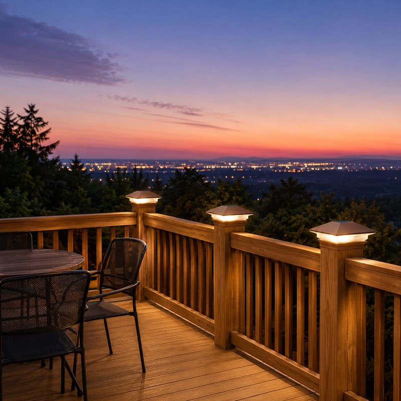 1 Pack Solar Post Cap Lights Outdoor for 4x4 Posts,