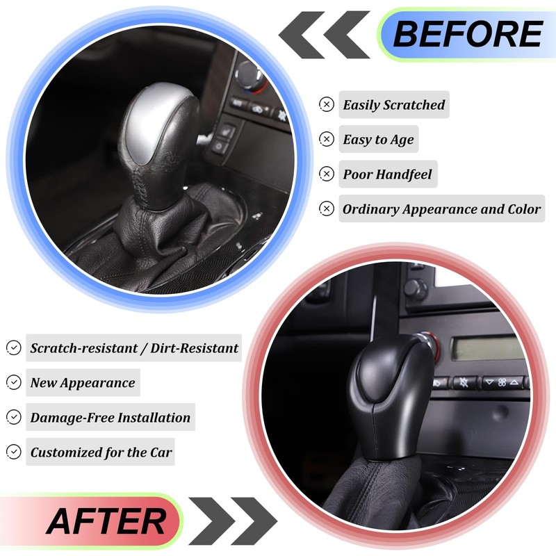 Gear Shift Head Cover Trim for Chevy Corvette C6 2005