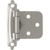 BRAINERD H0103AV-SN-O2 Self-Closing Overlay Hinge, Matte Nickel