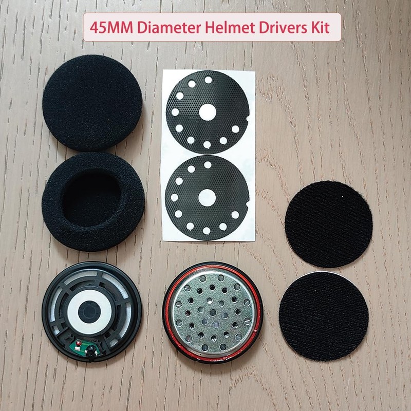 ELFINEAR ACOUSTIX Elite 45mm Stereo Helmet Speakers Accessories Without Cable