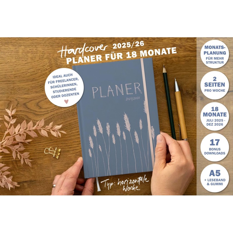 Eine der Guten Appointment Calendar A5 - Study Planner 2025