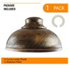 New Curvy Style Metal Lampshade Bulb Cover Lampshade (Brushed Copper)