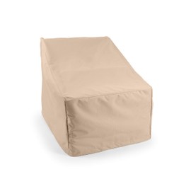 Covermates Armless Sectional Chair Cover - Heavy-Duty Polyester, Weather Resistant, Drawcord Hem, Seating and Chair Covers, 28W x 34D x 30H, Ripstop Tan