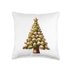 Pistachio Christmas Tree Throw Pillow