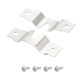 DTGN 48mm x 15mm x 5mm U Type Hook Good for Frames with Screws - 20Pcs - Good for Hanging Paintings - Picture Frame Hook Photos - Silver Tone