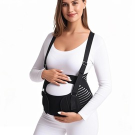 DOEOMK 5 in 1 Belly Belt Pregnancy Belly Band Pregnancy with Adjustable Straps Pregnancy Belt Pregnancy Belt Car Maternity Fashion Belly Band Pregnancy for Supports Waist and Belly