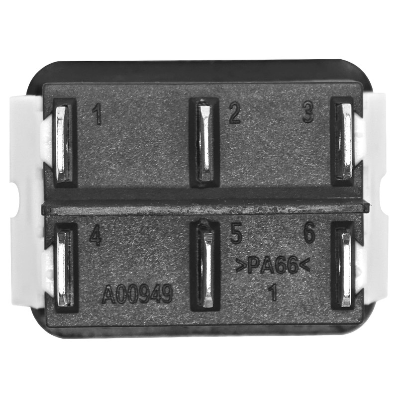 HY12-9-3 On/Off/On Rocker Switch, 6 Pins 125/250V 20A Pushbutton Switch,