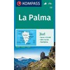 KOMPASS Wanderkarte 232 La Palma 1:50.000: 3in1 Wanderkarte mit Aktiv