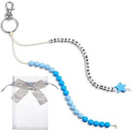 SATINIOR ABC Calculation Chain, First Day of School Chain, School Child Key Ring, First Day of School Gift, Counting Chain up to 20 for Children, 26 Alphabet Beads, Primary School, 1 Class, Girls,