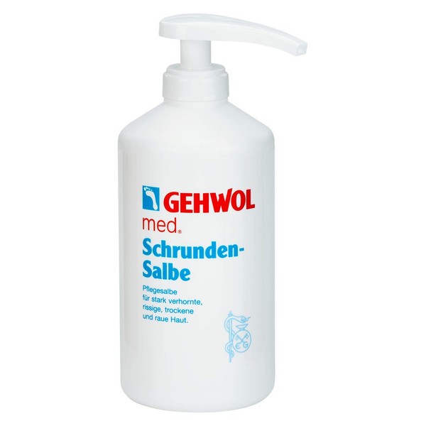 Gehwol Med Salve for Cracked Skin 500ml Dispenser Pump - Servere Dry or Rough Skin