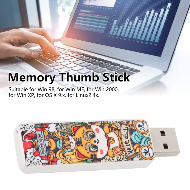 U Disk USB2.0 Cartoon Tiger Hot Swap Plug and Play