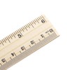 sourcing map Wood Ruler 15cm 6 Inch 2 Scale Office