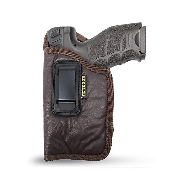 Brown IWB Gun Holster by Houston - ECO Leather Concealed