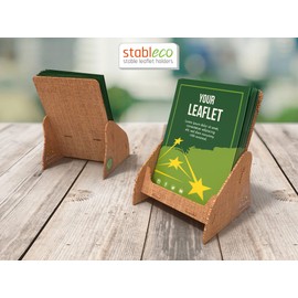 stableco 1 x Ecological Brochure Stand DIN A5 Vertical with 1 Compartment Stable Flyer Stand in Natural Design No Plastic! Just Paper! Sustainable Brochure Holder, Postcard Stand Quick to Assemble