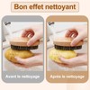 AUGSUN 2 Pieces Cleaning Brush, 11 x 6 cm, Vegetable