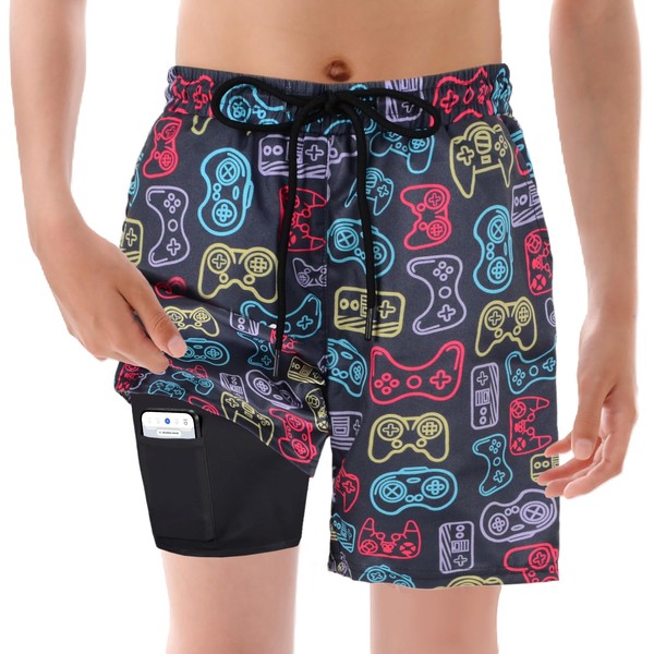 COYBTO Boys Swimming Trunks, Kids Board Shorts, Boys Swim Trunks