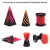 3pcs Impossible Cones, 3D-Printed Spiral Cone Pyramid Cylinder Passthrough Sculpture