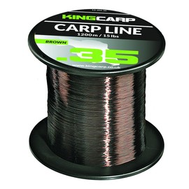 King CARP - 1200m Bulk Spools of Carp Mono of Extra Strong Monofilament Carp (1200m of 15lbs 0.35mm)