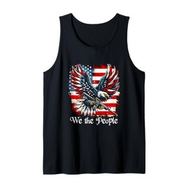 American Flag Patriotic Founding Fathers We The People USA Tank Top