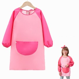 Children's Painting Apron, Children's School, 5-10 Girls / Boy, Apron Children Painting, Waterproof Children's Painting Coat, Painting Apron with Sleeves for Children and Big Pockets, for Art