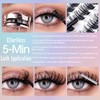 Cluster Lashes Kit - 280Pcs Mix Cluster D Curl DIY