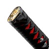 EZAUTO WRAP 20cm Black Red Shift Knob Samurai Sword Alloy