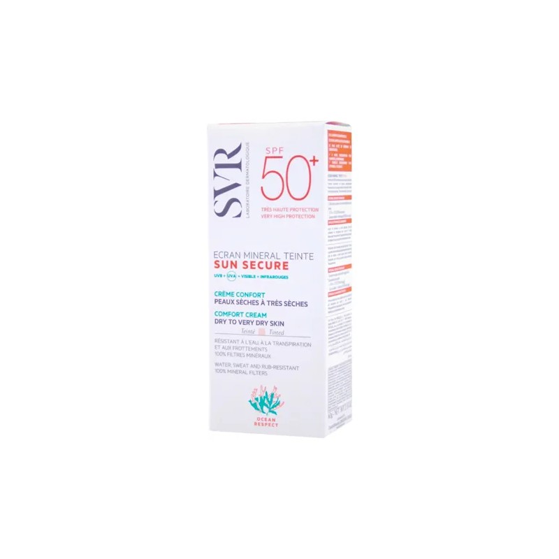 Sun Secure Mineral Teint Spf 50 Svr Pieles secas a