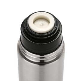 Bargain Factory Water Flask, Double Walled Vacuum Insulated Thermos 1l, Leakproof 24 Hours Hot and Cold Water Bottle, Durable Stainless-Steel Interior and Exterior, Silver