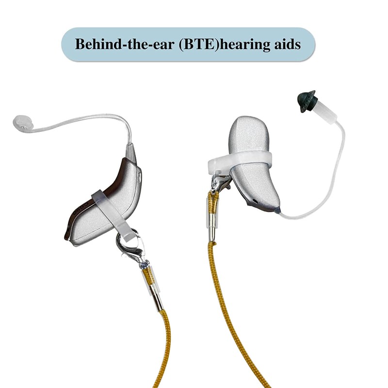 Hearing Aid Clip for Seniors Adults - Anti-Lost Lanyard Protector