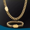 10mm Wide 18K Gold Plated Stainless Steel Hip-hop Cuban Link