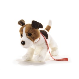 Plush & Company 15782 Company Dogs Milo JRT with Leash Plush Toy, 32 cm, Multi-Color