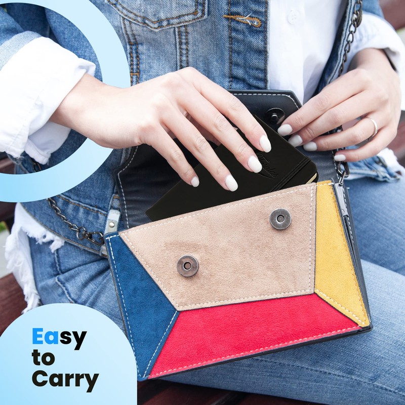 Tasalas Pocket Notebook Portable A6 Notebooks with Inner Pocket and