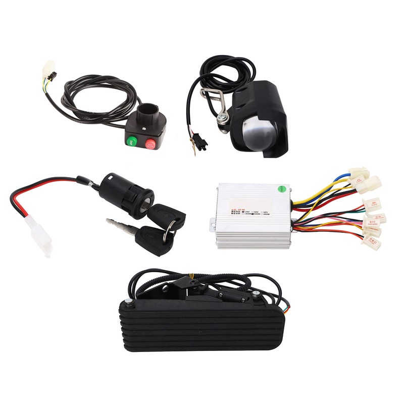 24V 500W Brushed Controller Foot Pedal Front Lamp Lamp Switch