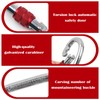 2 Pack Screw Lock Carabiner Clips,100Kg Load Capacity Heavy Duty