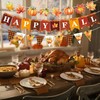 KALEFO 4Pcs Happy Fall Decor Set Harvest Thanksgiving Garland Banners