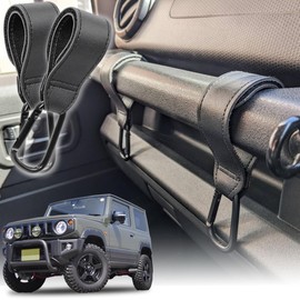 BLOOM SPIRITS Jimny JB64 JB74 Accessory Assist Grip Convenience Store Hook Custom Storage Set of 2 (Black)