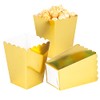 CC wonderland zone 24pcs Gold Mini Popcorn Boxes Paper Popcorn