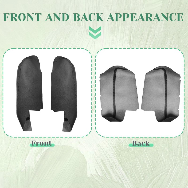 VKGUG 2PCS Front Door Panel Armrest Cover Replacement Compatible with
