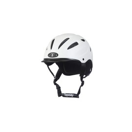TIPPERARY EQUESTRIAN Horse Riding Helmet - Sportage - Lightweight Cooling Horseback Riding Apparel - Safety Helmet with Superior Ventilation and Air Flow - White - XS