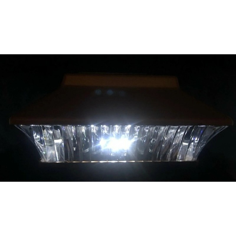 Garden Sunlight 6 Pack 4x4 Solar Powered Plastic Black/Copper LED
