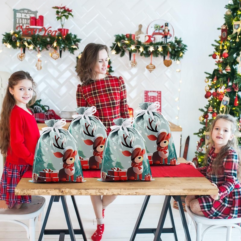 4 Pack Extra Large Christmas Gifts Bags,43 * 58cm DXTXTJ